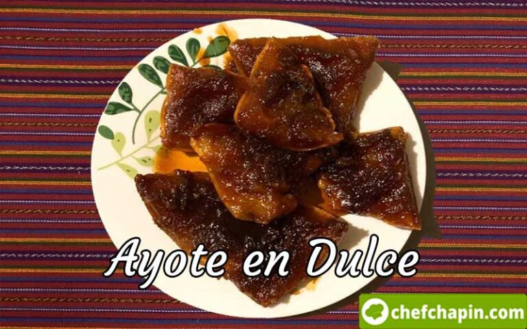 Ayote en dulce guatemalteco